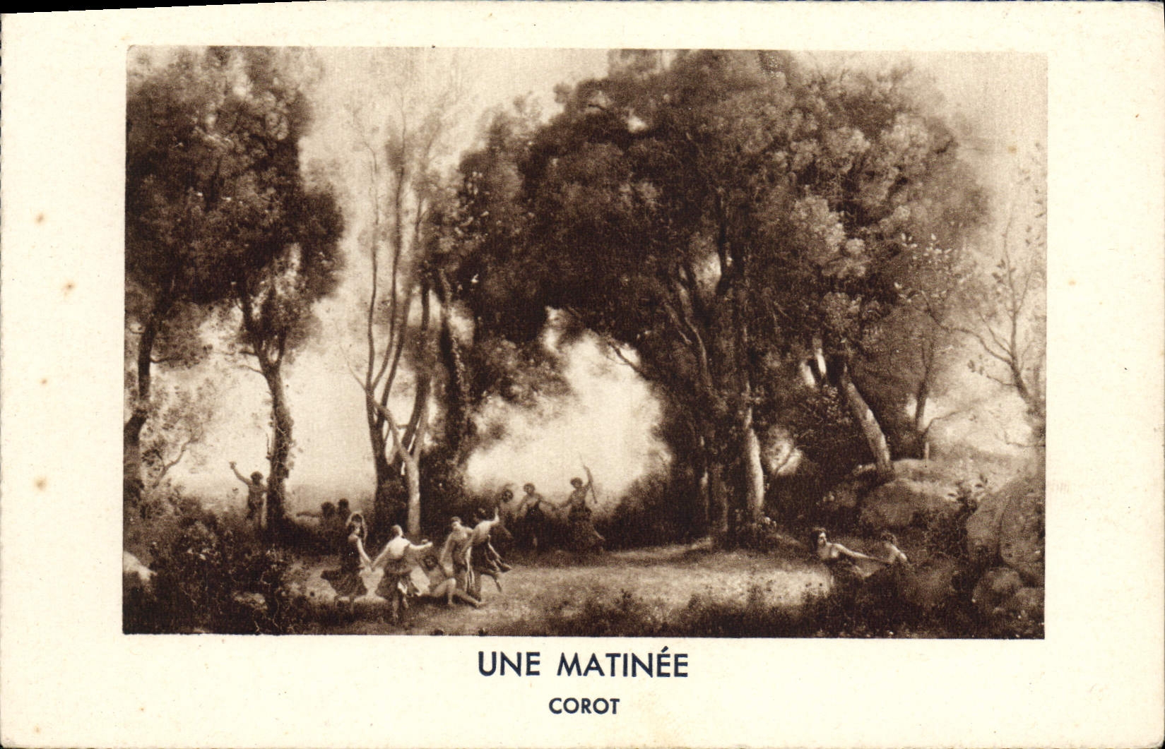 CPA Une Matinee Corot