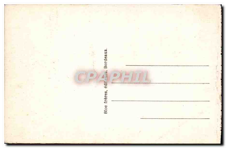 CPA Biarritz Le Phare — Back