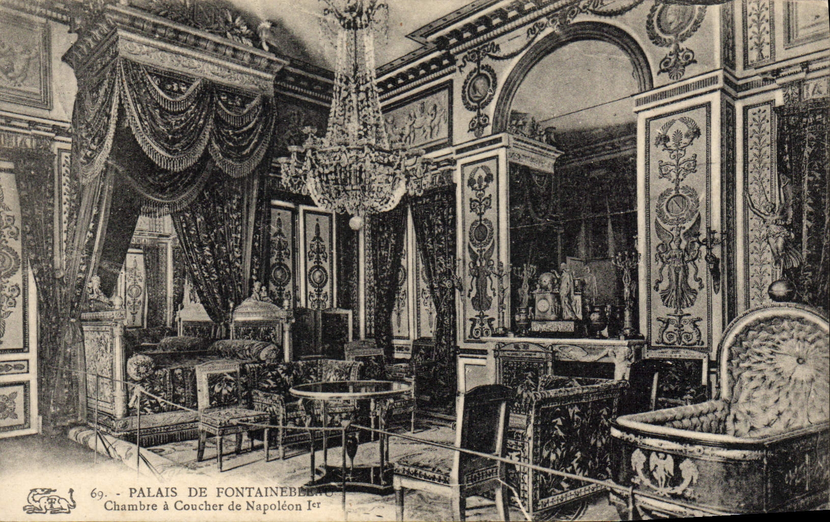 Palacio de Fontainebleau — Habitación de Napoleón I — Tarjeta postal antigua n°69