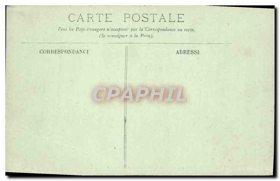 CPA Compiegne Le Chateau Salle Du Conseal Des Ministres — Verso