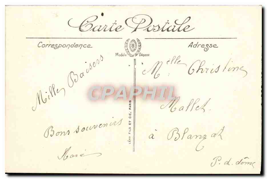 CPA Vichy Les Bords De I'Allier — Verso