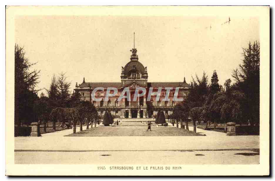 CPA Strassbourg Et Le palais Du Rhin