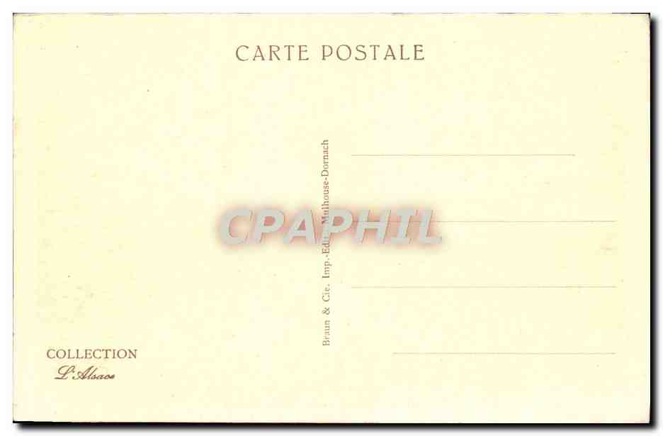 CPA Strassbourg Et Le palais Du Rhin — Rückseite