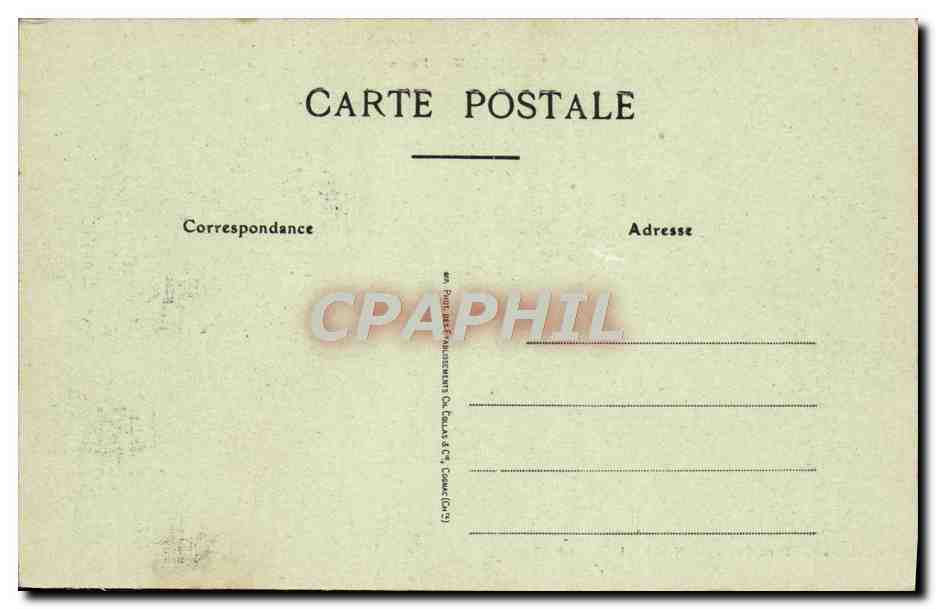 CPA Chatelaillon La Falaise Des Boucholeurs Un Jour De Tempete — Back