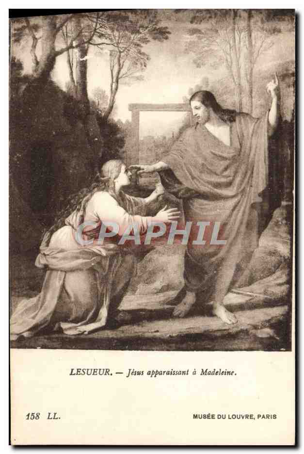 CPA Lesueur Jesus Apparaissant A Madeleine Paris Musee du Louvre