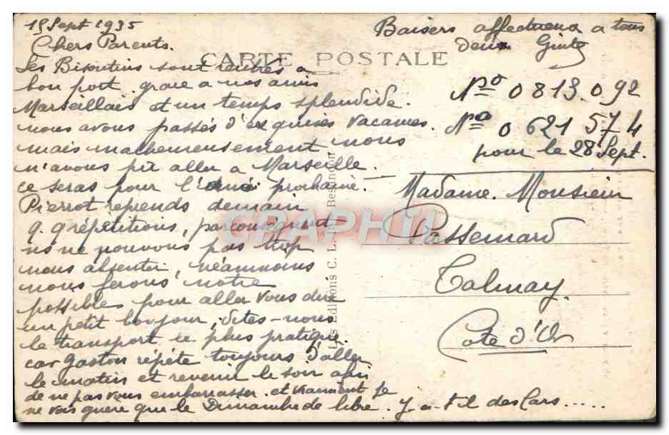 CPA Besancon Les Bains Le Doubs a Tarragnoz et vue sur Besancon — Rückseite