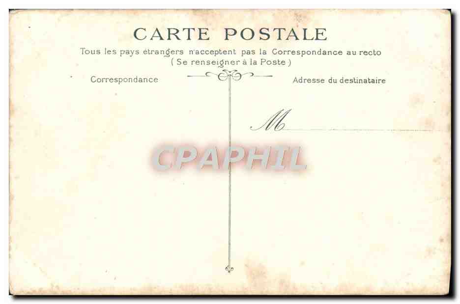 CPA Dieppe La Jetee Une Nuit De Tempete — Rückseite