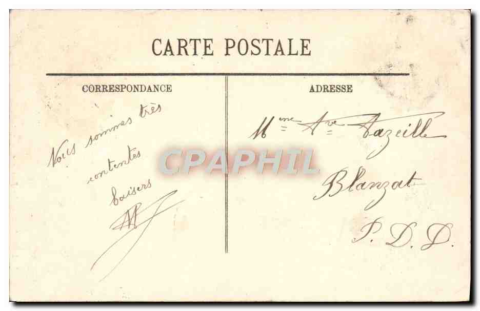 CPA Lourdes La Basilique — Verso