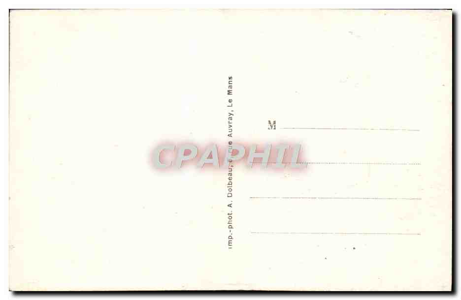 CPA Le Mans La Cathedrale St Julien La Rosace — Back