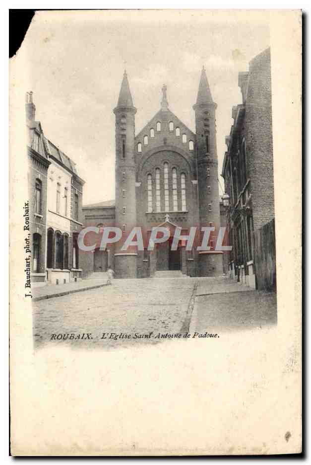 CPA Roubaix L'Eglise Saint Antoine De Padoue