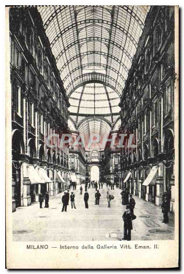 CPA Milano Interno Della Gallerie Vitt Eman II
