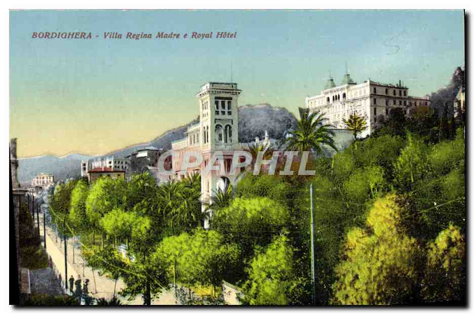 CPA Bordighera Villa Regina Madre e Royal Hotel