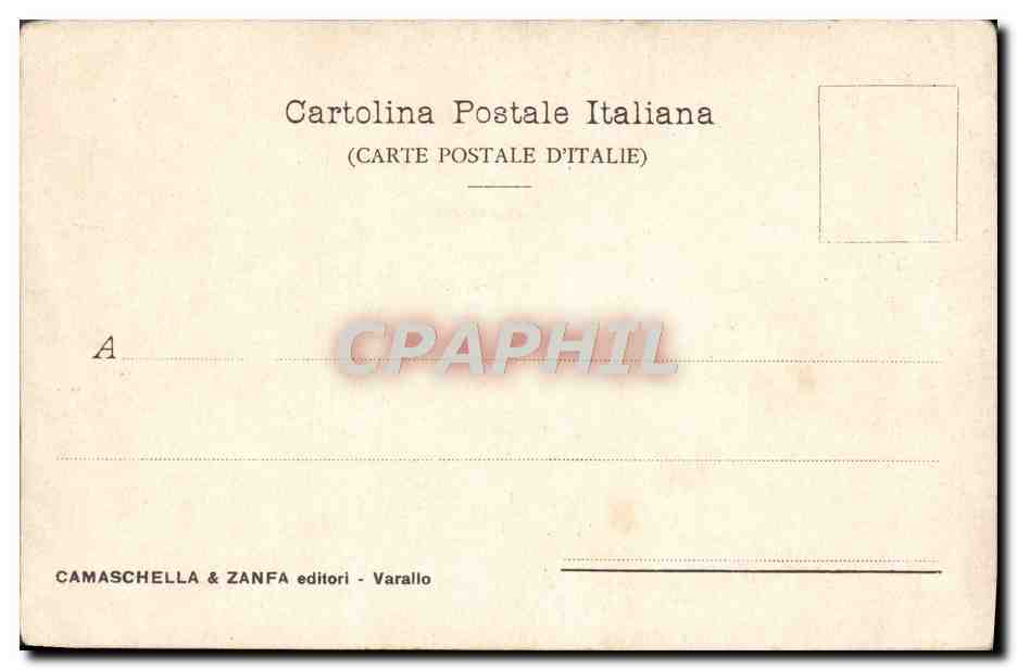 CPA In Valsesia Panorama generale di Varallo — Rückseite