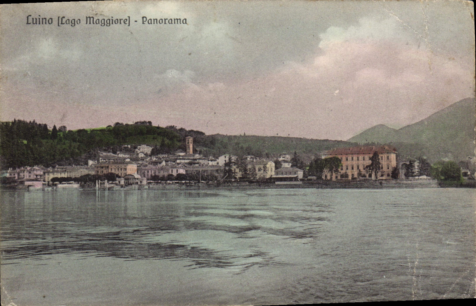CPA Luino Lago Maggoire Panorama