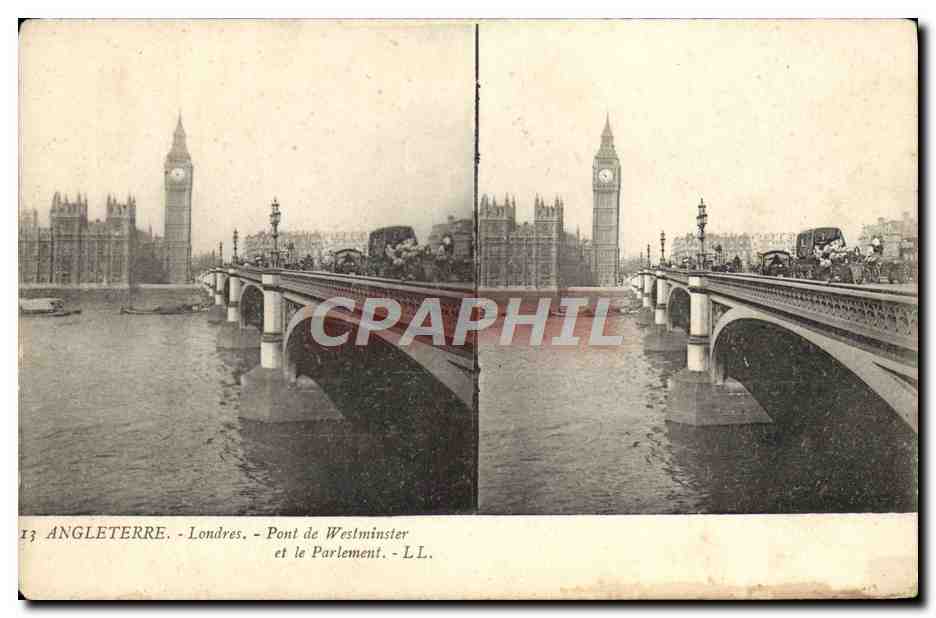CPA Angleterre Londres Pont De Westminster et le parlement