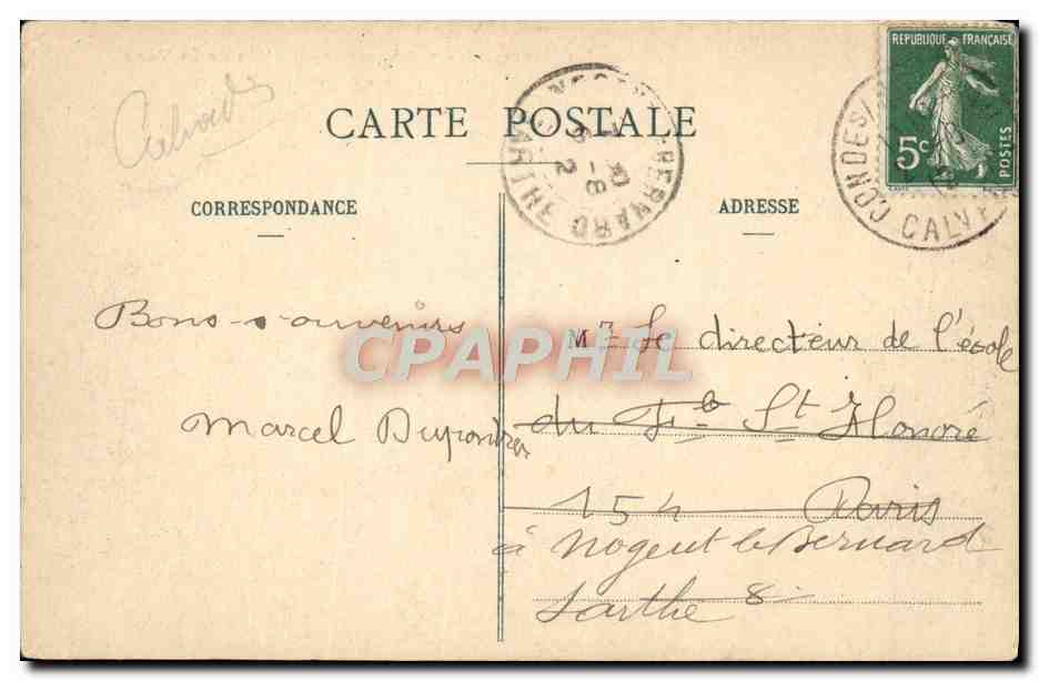 CPA La Normandle Pittoresque Vallee De La Vere Les Vaux de Vere — Rückseite