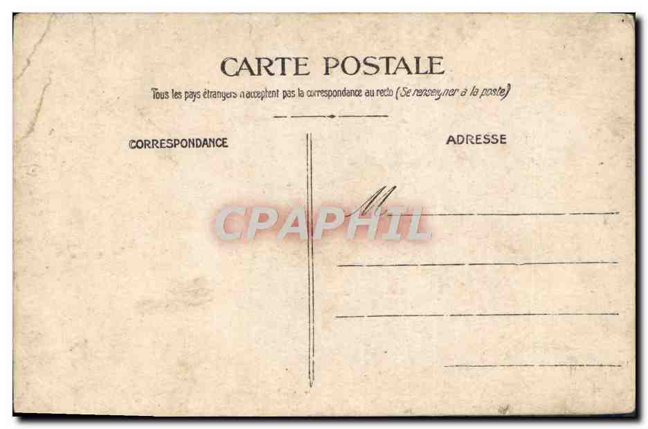 CARTE PHOTO Hommes — Verso