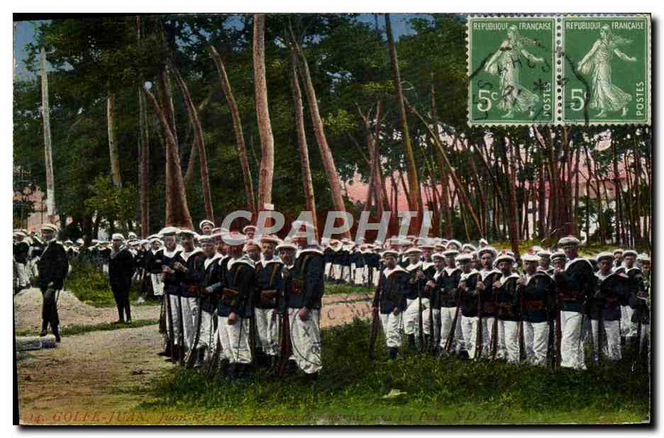 Golfe-Juan — Exercice militaire — A. Sauvage-Nice, n°14 - Anverso