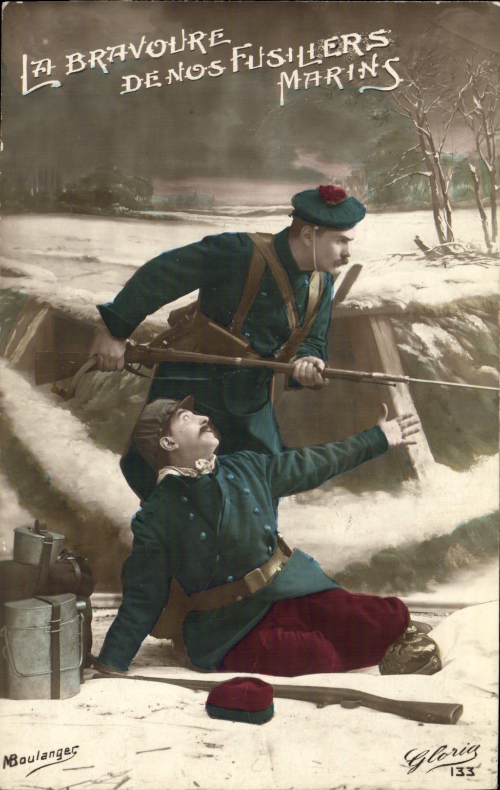 La bravoure de nos fusiliers marins — Boulanger — Gloria 133