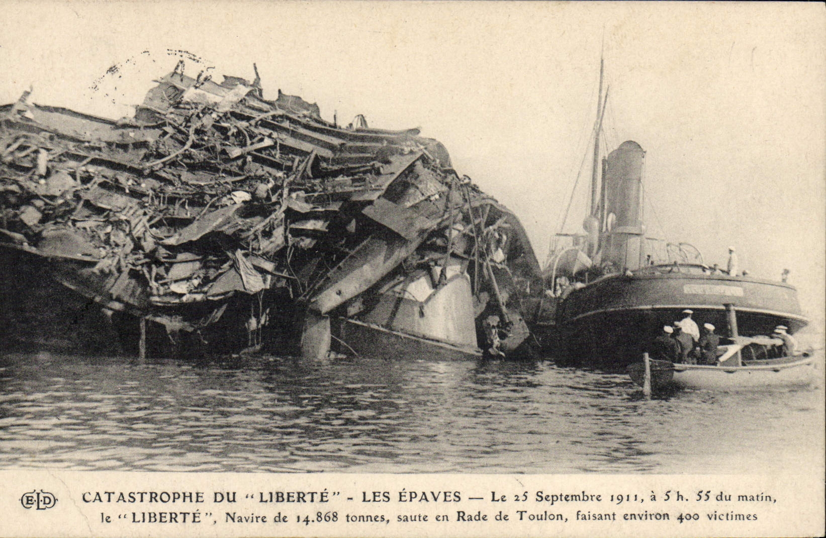 Catastrophe du "Liberté" — Les épaves — Éditeur E. Le Doley, n° III