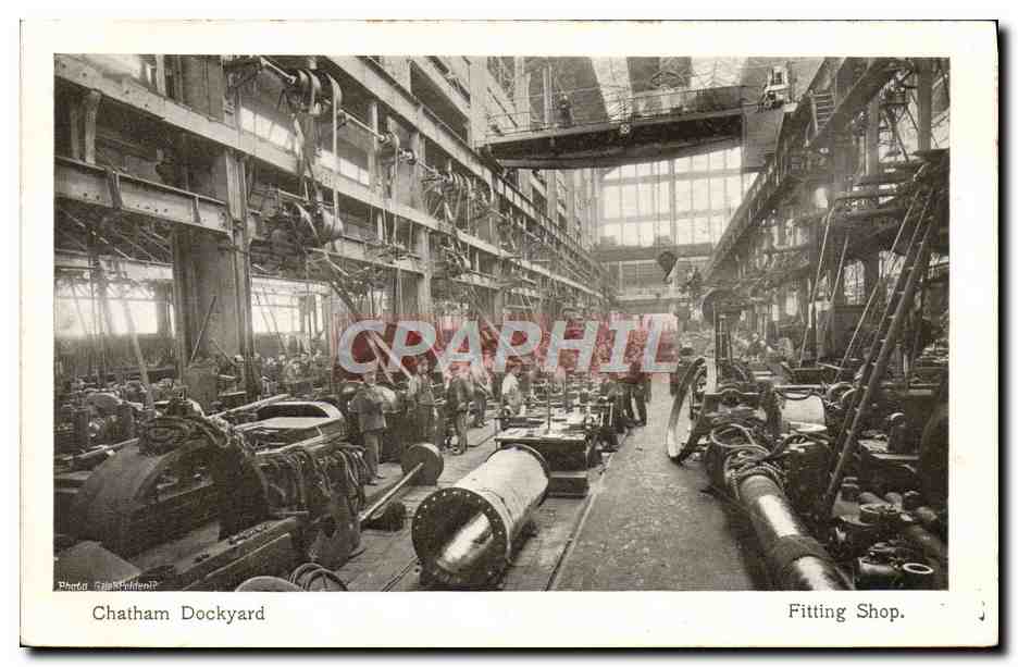 CPA Bateau Chatham Dockyard Fitting shop