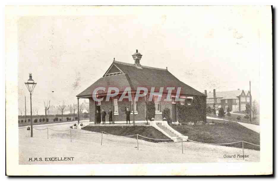 CPA Bateau HMS Excellent Guard House