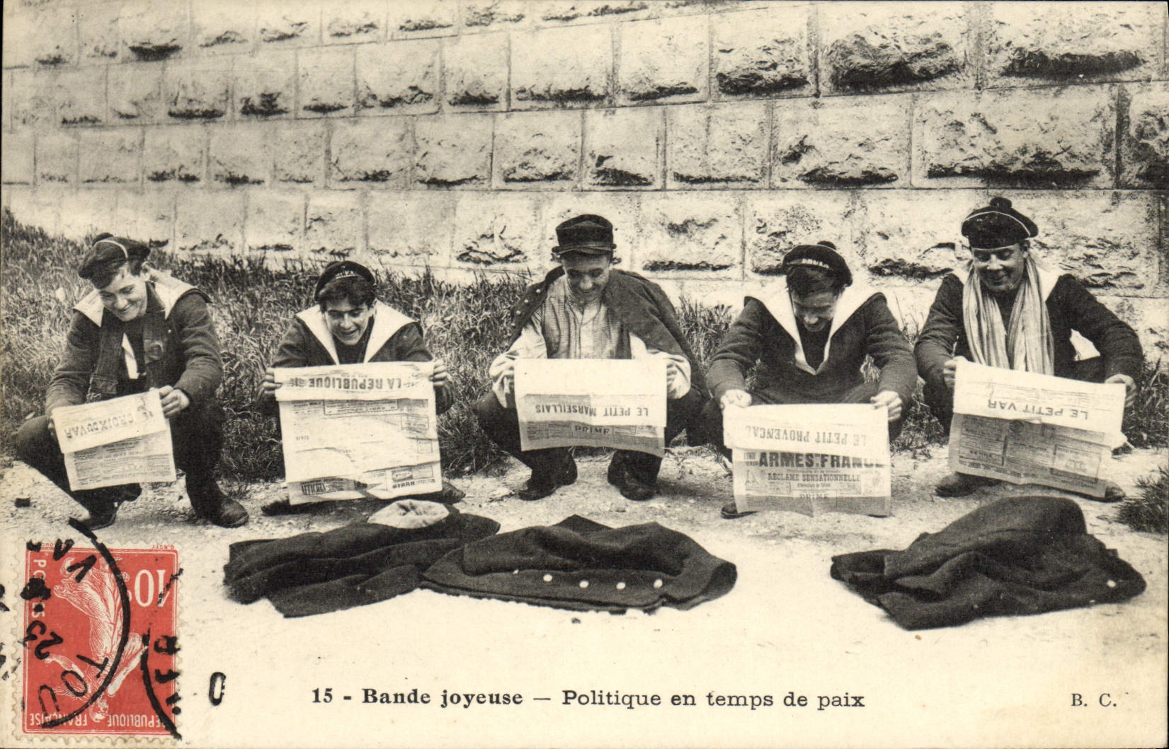 Bande joyeuse — Politique en temps de paix — B.C.