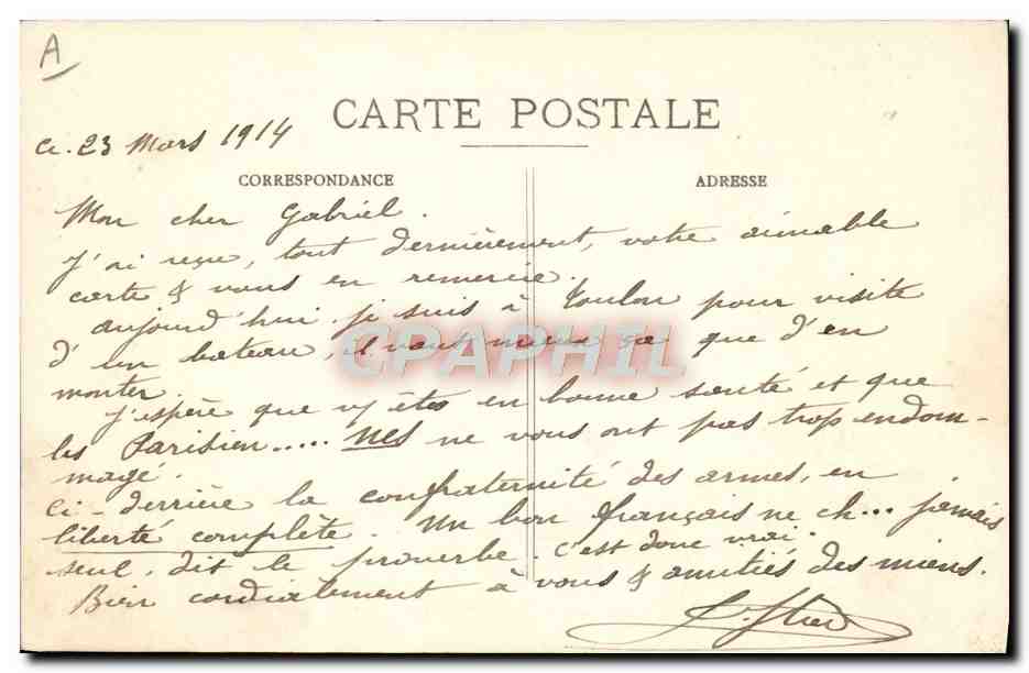 Bande joyeuse — Politique en temps de paix — B.C. — Verso