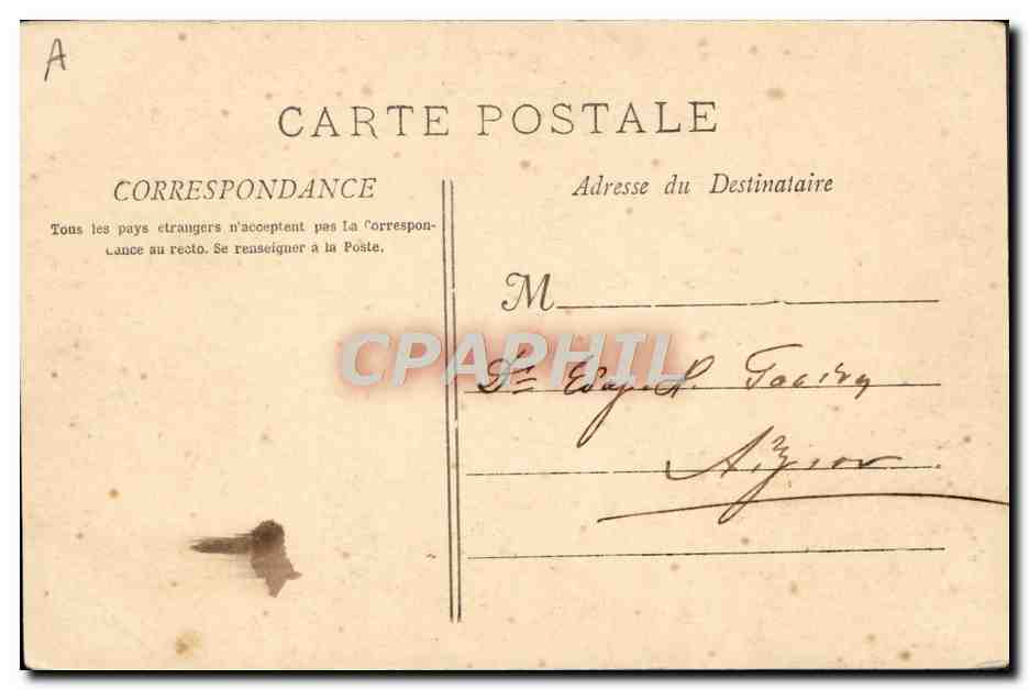 Grandes Manœuvres Navales — L'Amiral Gervais en observation sur sa passerelle — A. Bougault — Verso