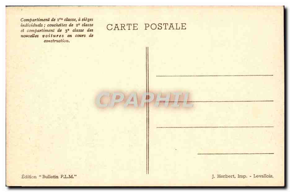 CPA Train PLM — Rückseite