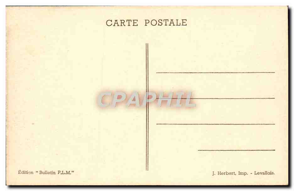 CPA Train Une des cabines du nouveau poste electrodynamique de Paris PLM — Rückseite