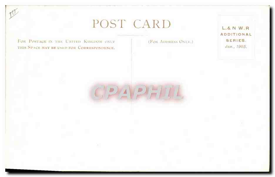 CPA Train Goods Train 1837 Live stock Shap Summit 1904 — Rückseite