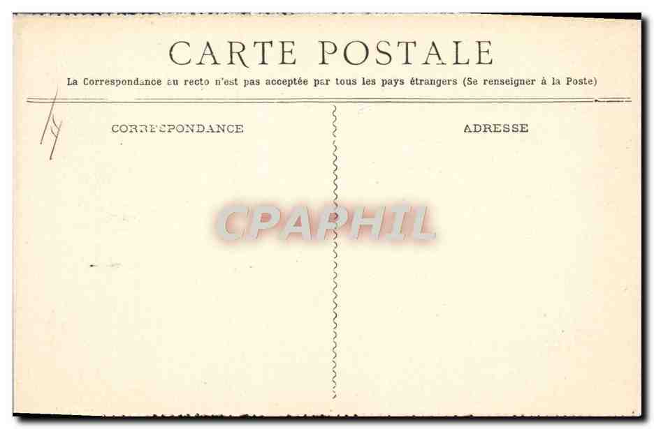 CPA Train Chemin de fer d'Orleans Auvergne Chevre Folklore  — Rückseite