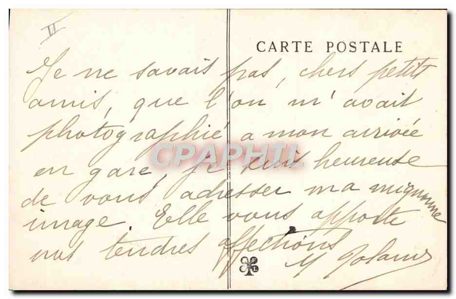 CPA Train Une cure a Capvern les Bains Chien  — Rückseite