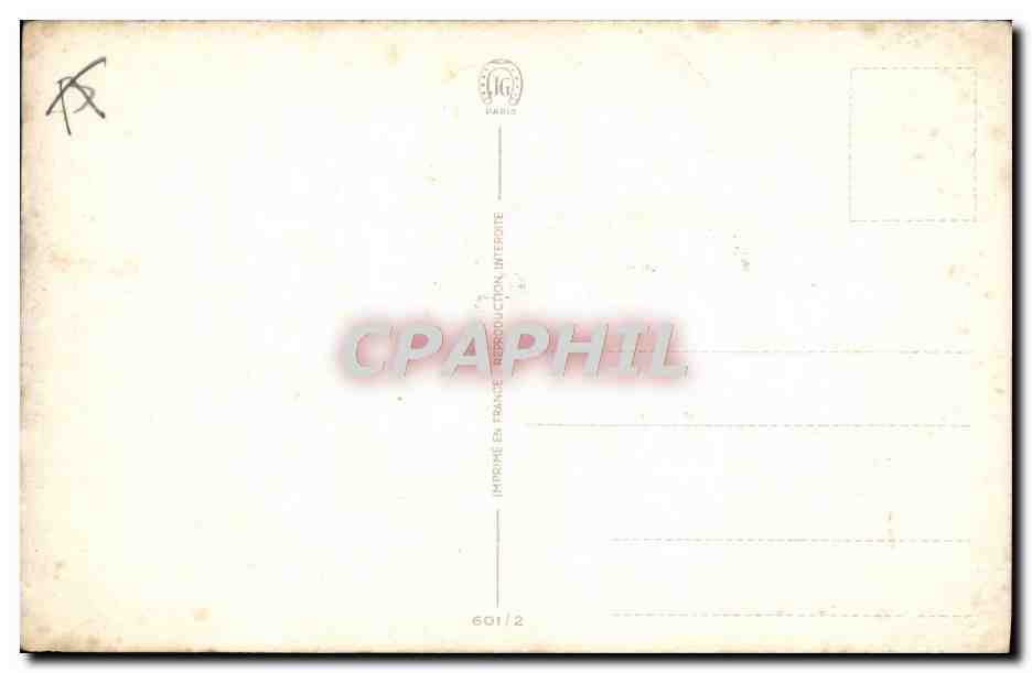 CPA Train Femme A la belle Epoque  — Rückseite