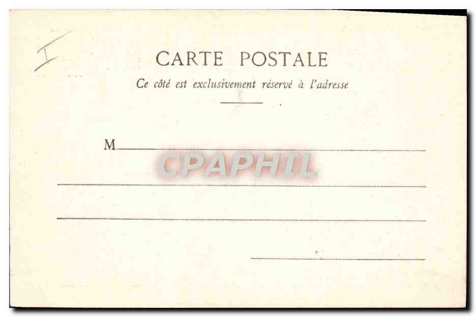 CPA Train Femme Annee 1904 — Rückseite