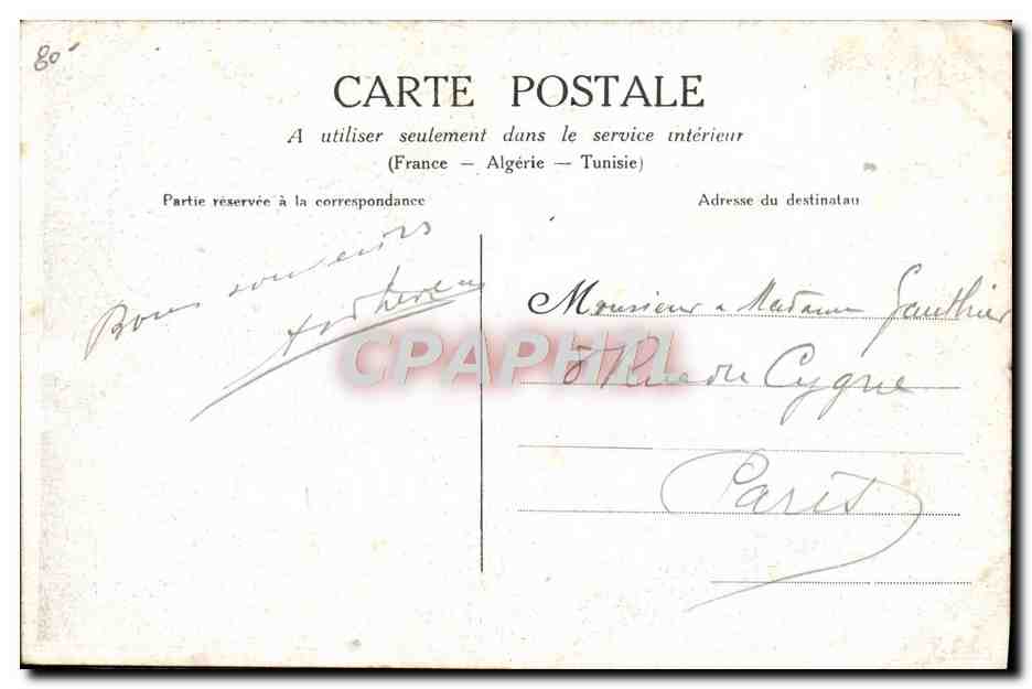 CPA Avion Aviation Chevillard sur H Farman  — Rückseite