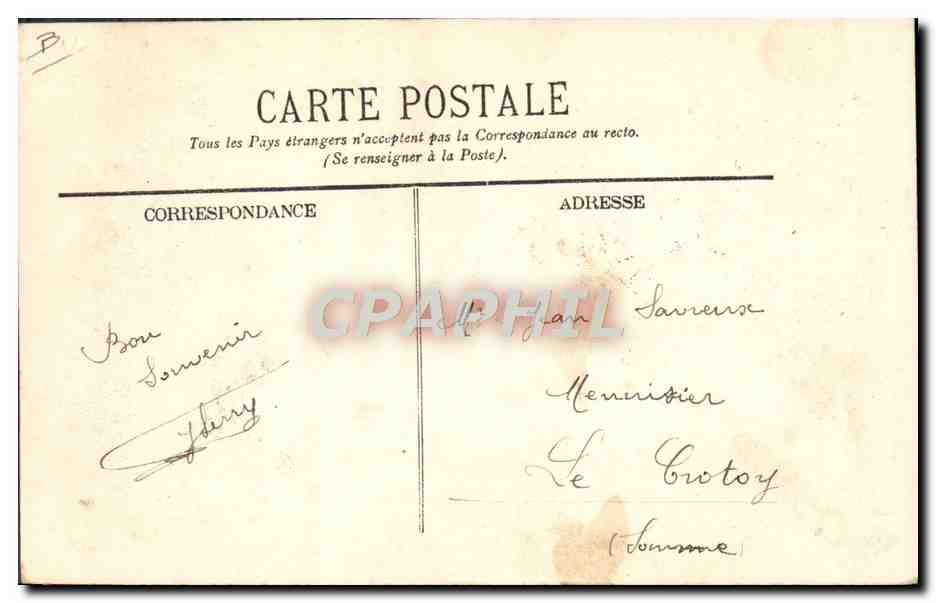 CPA Avion Aviation Lindpaintner sur Sommer — Verso