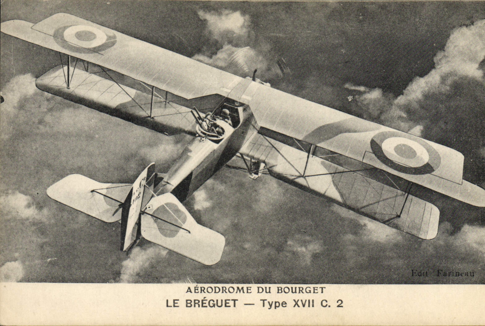 CPA Avion Aviation Aerodrome du Bourget Le Breguet Type XVII C2