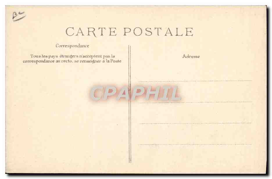 CPA Avion Aviation Meeting du Havre Trouville Deauville Latham franchit la ligne d'arrivee  — Verso