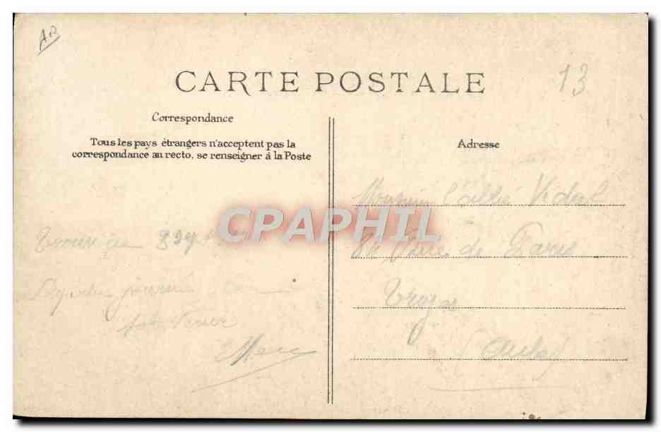 CPA Avion Aviation De Lesseps sur monoplan Bleriot  — Rückseite
