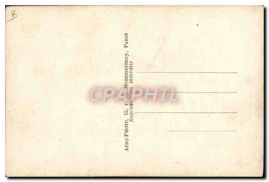 CPA Avion Aviation Avion Dewoitine 300 CV Survolant un Breguet  — Verso