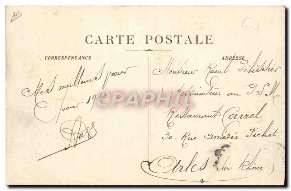 CPA Avion Aviation Monoplan Nieuport pilote par Guillemard  — Verso