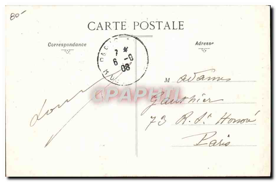 CPA Avion Aviation A Gand Farman Record de la hauteur  — Verso