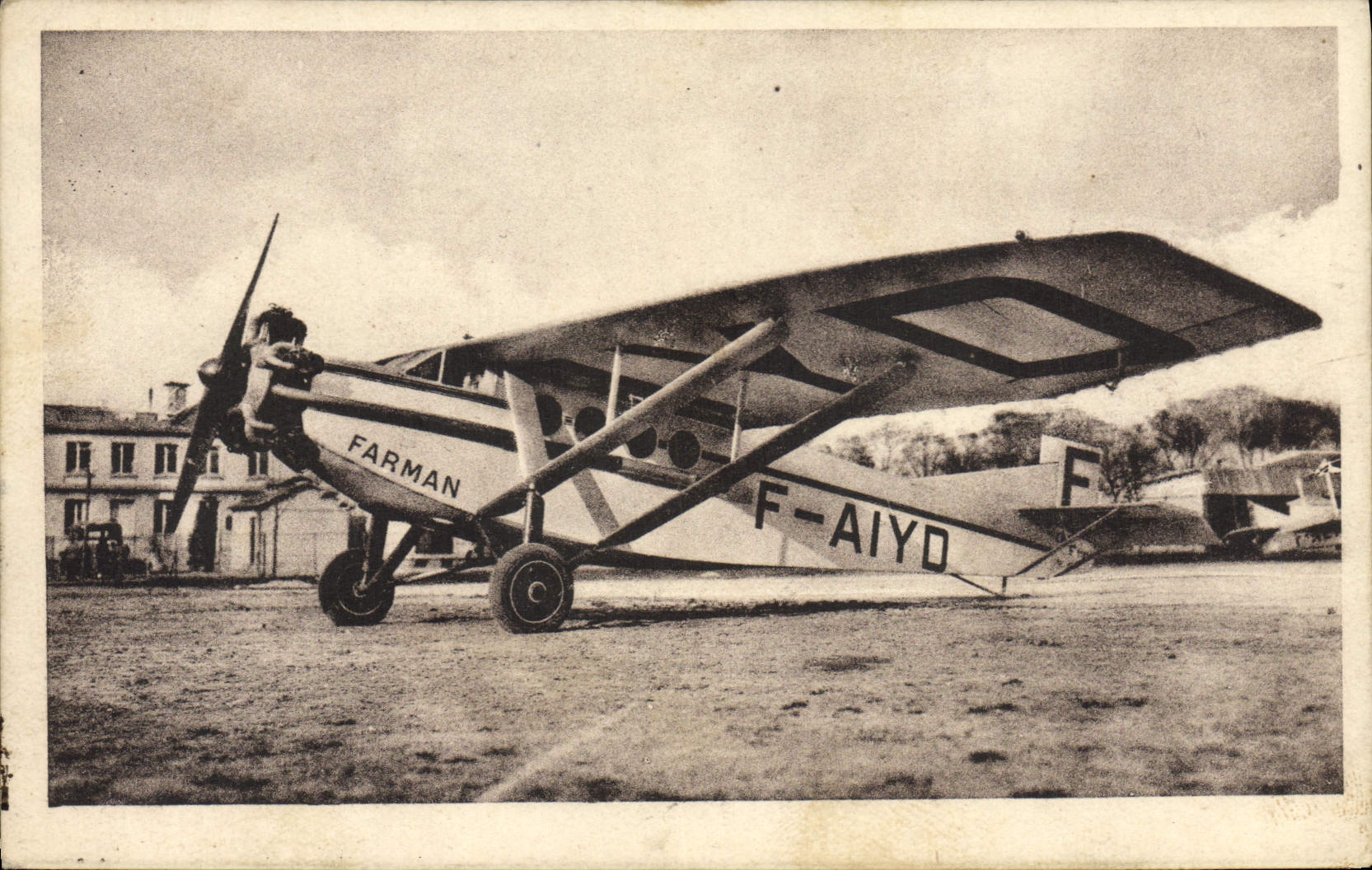 CPA Avion Aviation Farman Moteur Titan 