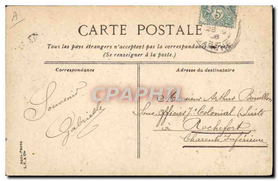 CPA Automobile Circuit de la Sarthe Passage a niveau de St Calais  — Verso