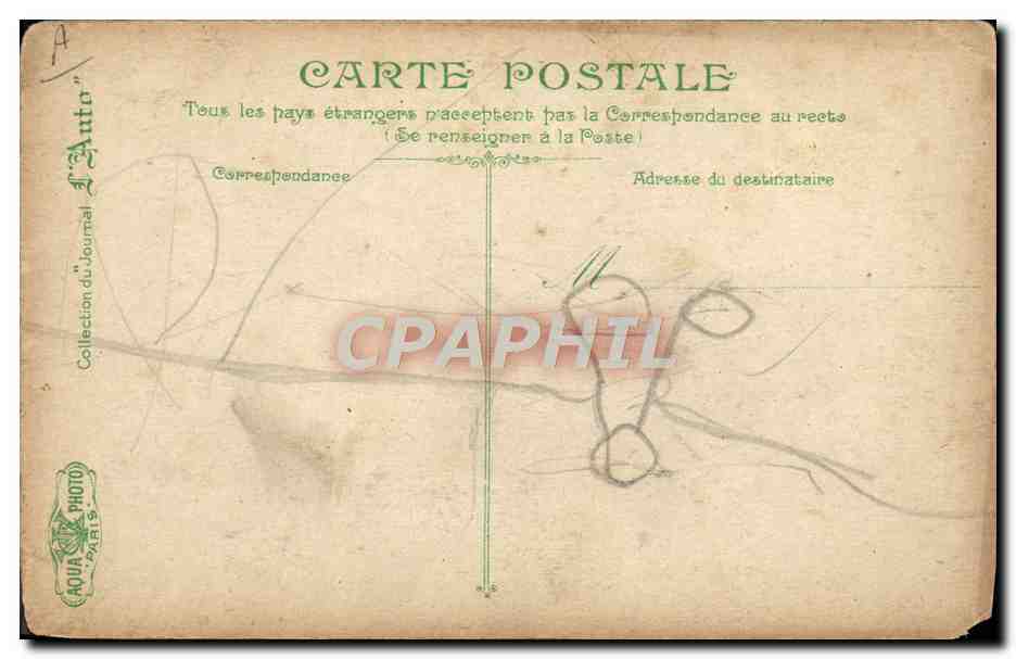 CPA Automobile Circuit de la Seine Inferieure Sortie de Fresnay Folny  — Rückseite