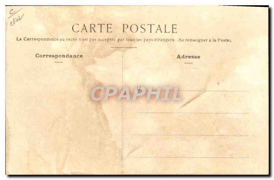 CPA Automobile Circuit de la Seine Inferieure 7 juillet 1908 Grand prix de l'ACF Wagner sur Voiture FIAT — Verso