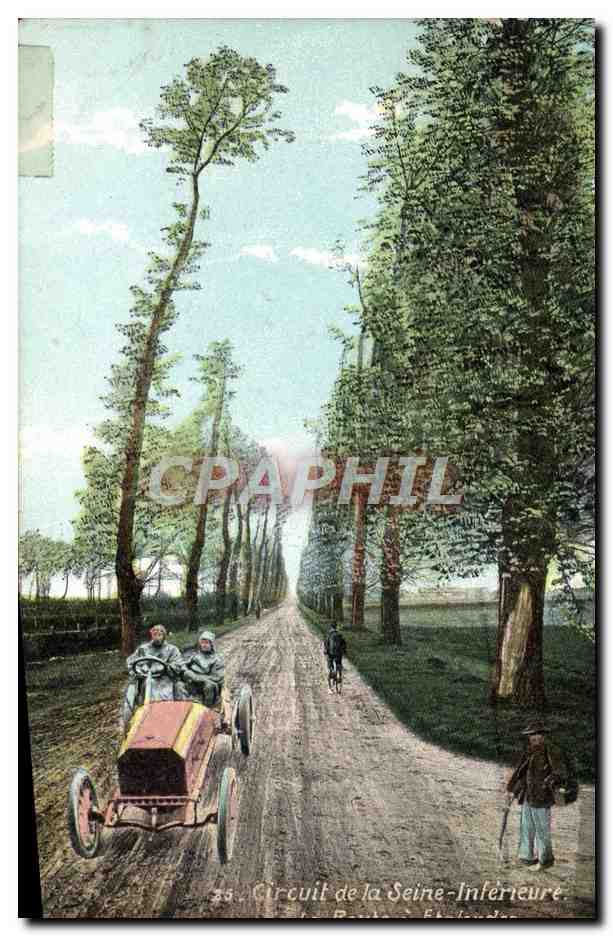 CPA Automobile Circuit de la Seine Inferieure La route a Etalondes