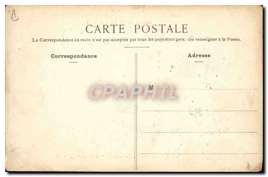 CPA Automobile Circuit de la Seine Inferieure 2 juillet 1907 Grand prix de l'ACF Virage de Londiniere Tres dangereux  — Verso